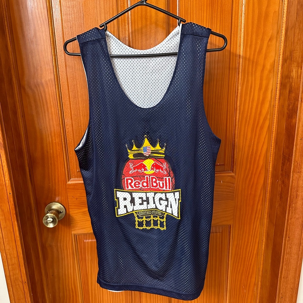 Red Bull two sided Seattle Reign Soccer jersey. Size medium.